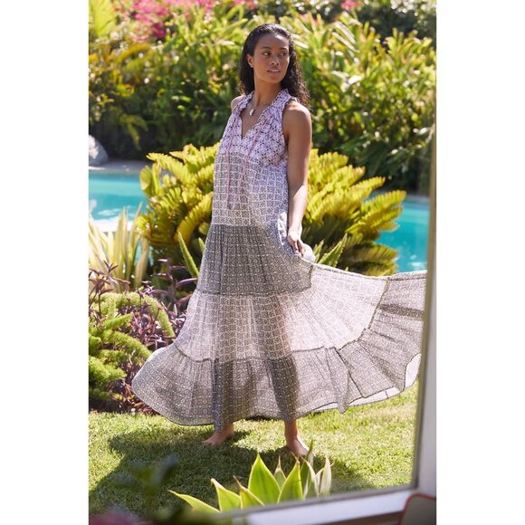 Anthropologie Dresses & Skirts - Anthropologie Ro's Garden Sofia Tiered Maxi Dress Size XS
